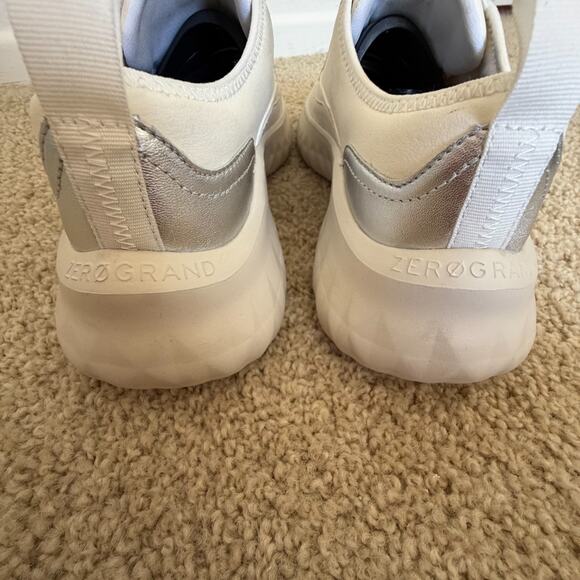 Cole Haan ZERØGRAND II FlowerFoam Sneakers White Silver Women’s 9 B W34513 main image 4